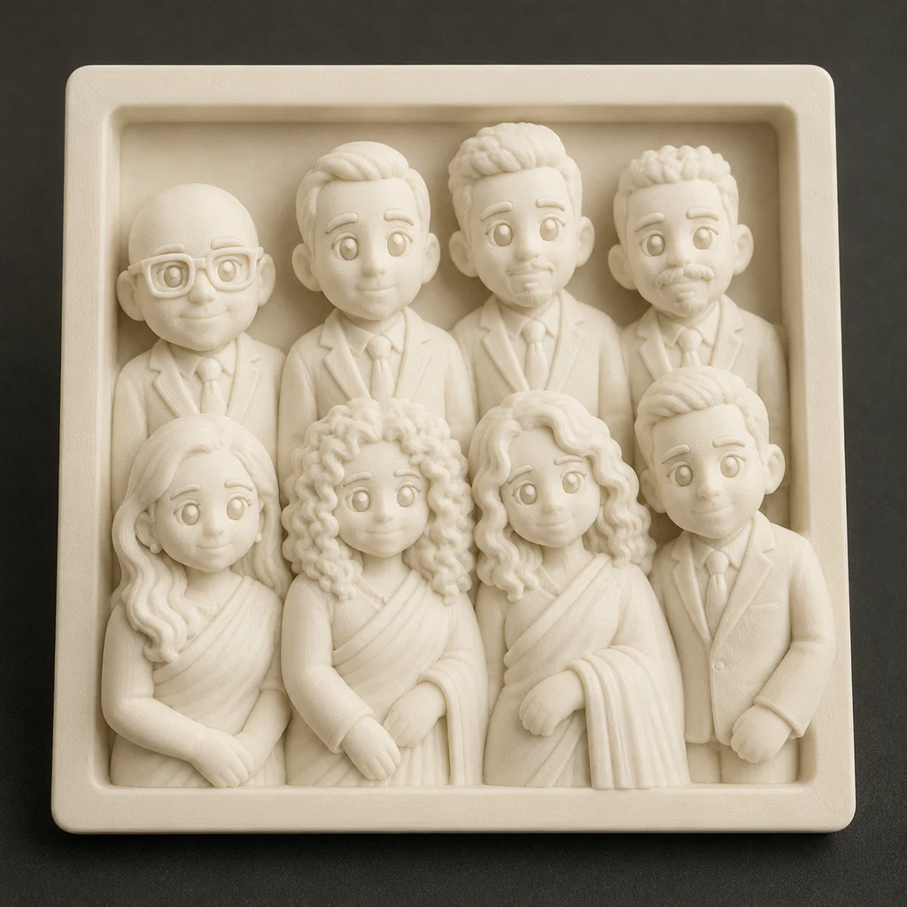 Family, friends or a whole team brought together in one personalised display.